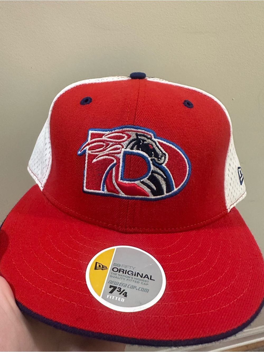 New Era Red & White Detroit pistons Fitted Cap